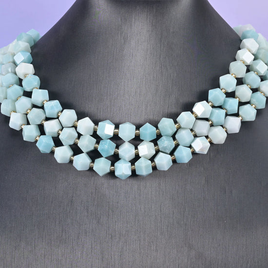 10mm Diamond Rhombus Faceted 8 Sides Beads - Jewelry Making - 15.5 Inches Strand Length - S5 - Mycrazycrystal