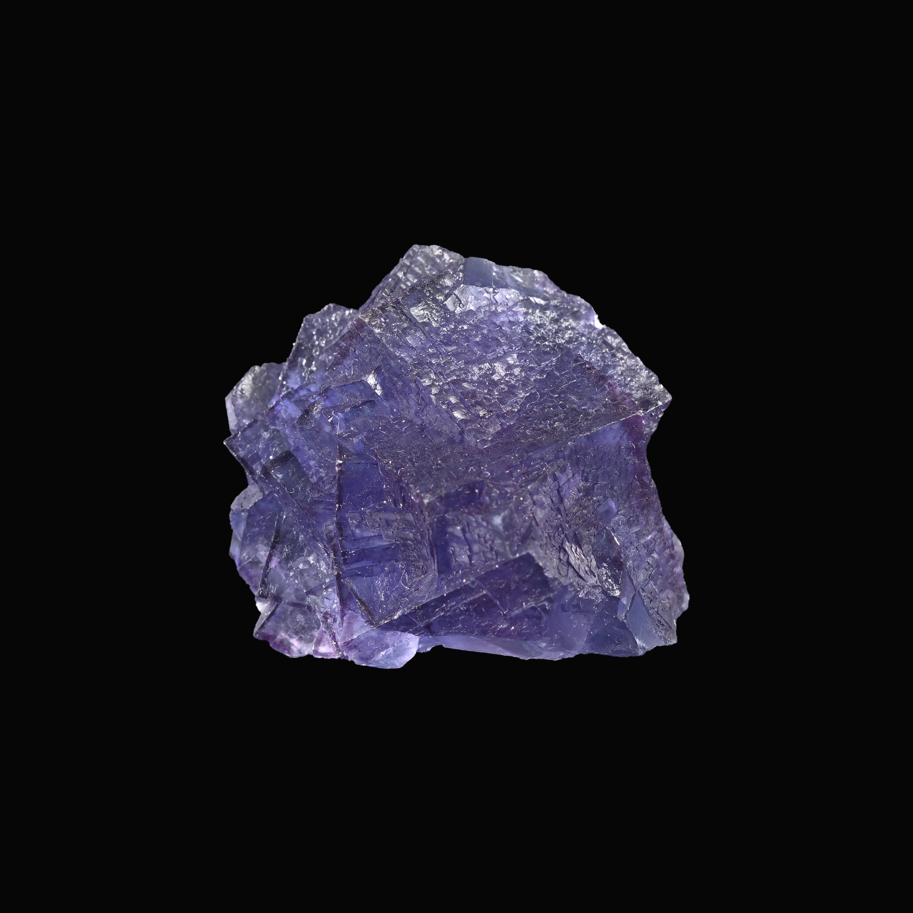 2.1 oz Purple Blue Cubic Fluorite Mineral Specimen - 1