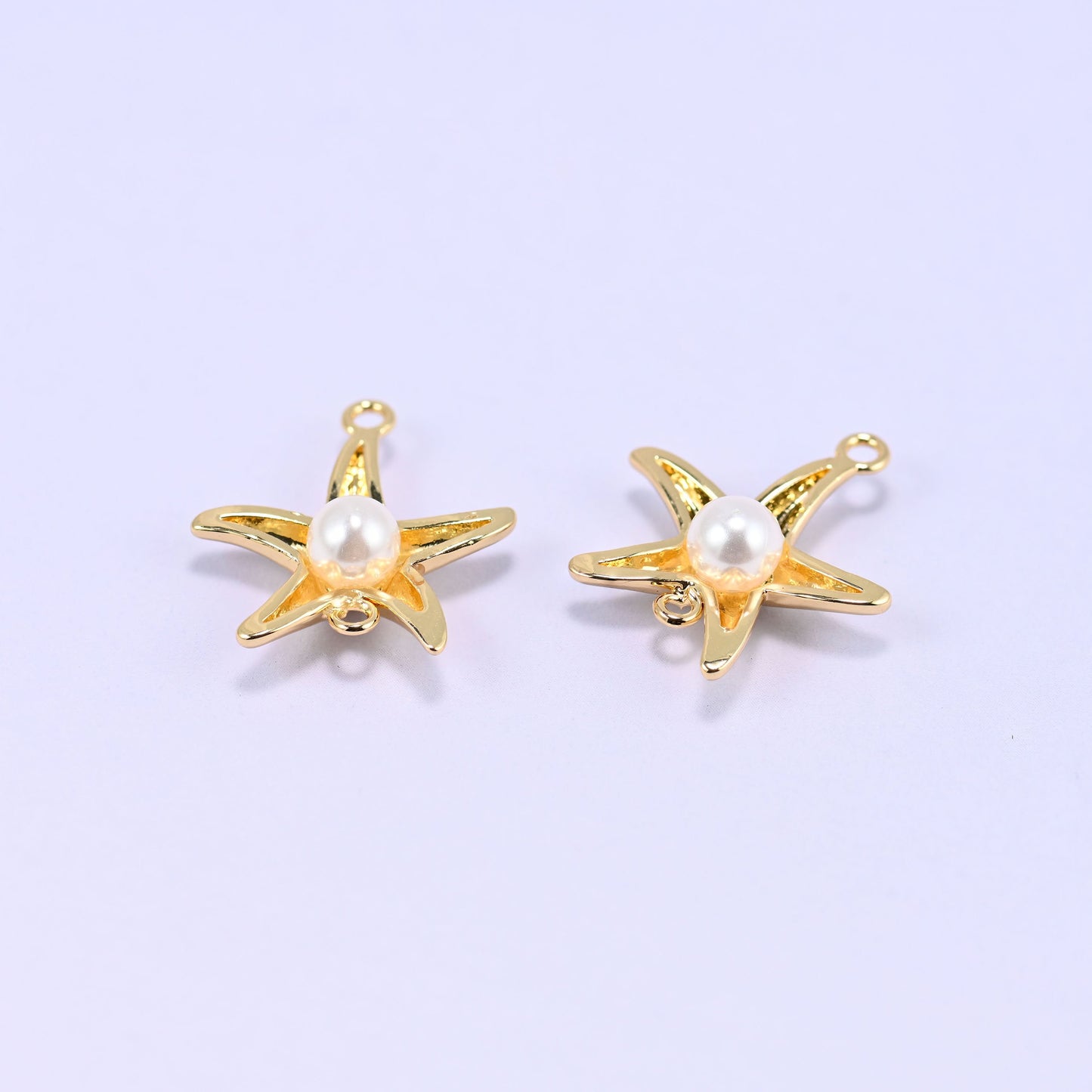 Sea Star Pearl Double Connector Pendant, sold per piece