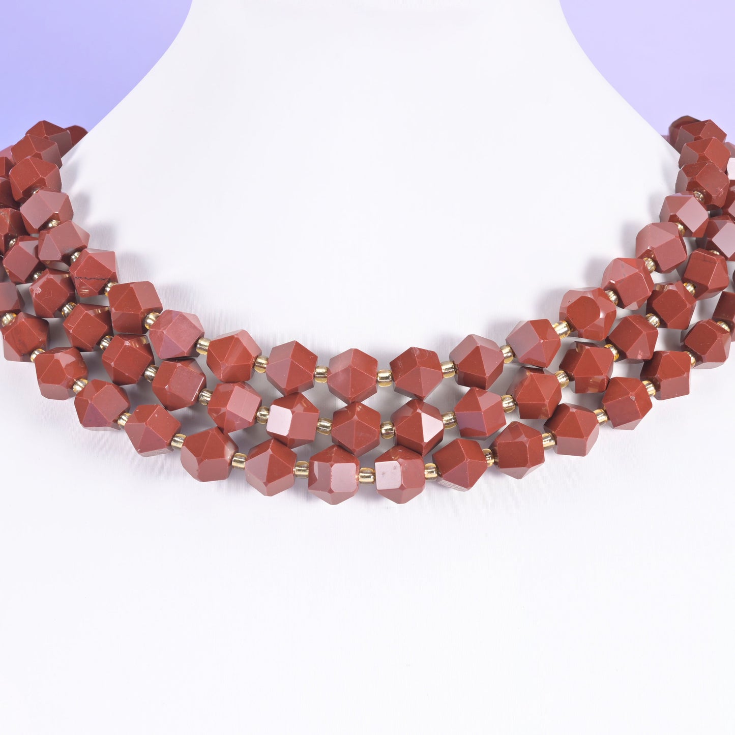 Faceted 8 Sides Diamond Rhombus Gemstone Beads with a faceted polished finish.