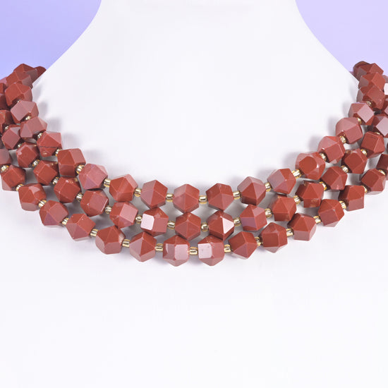 Faceted 8 Sides Diamond Rhombus Gemstone Beads with a faceted polished finish.