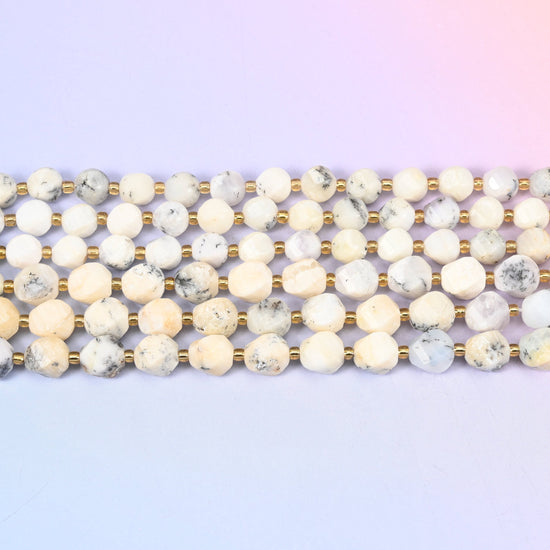 White Opal in warm ivory and chalk white