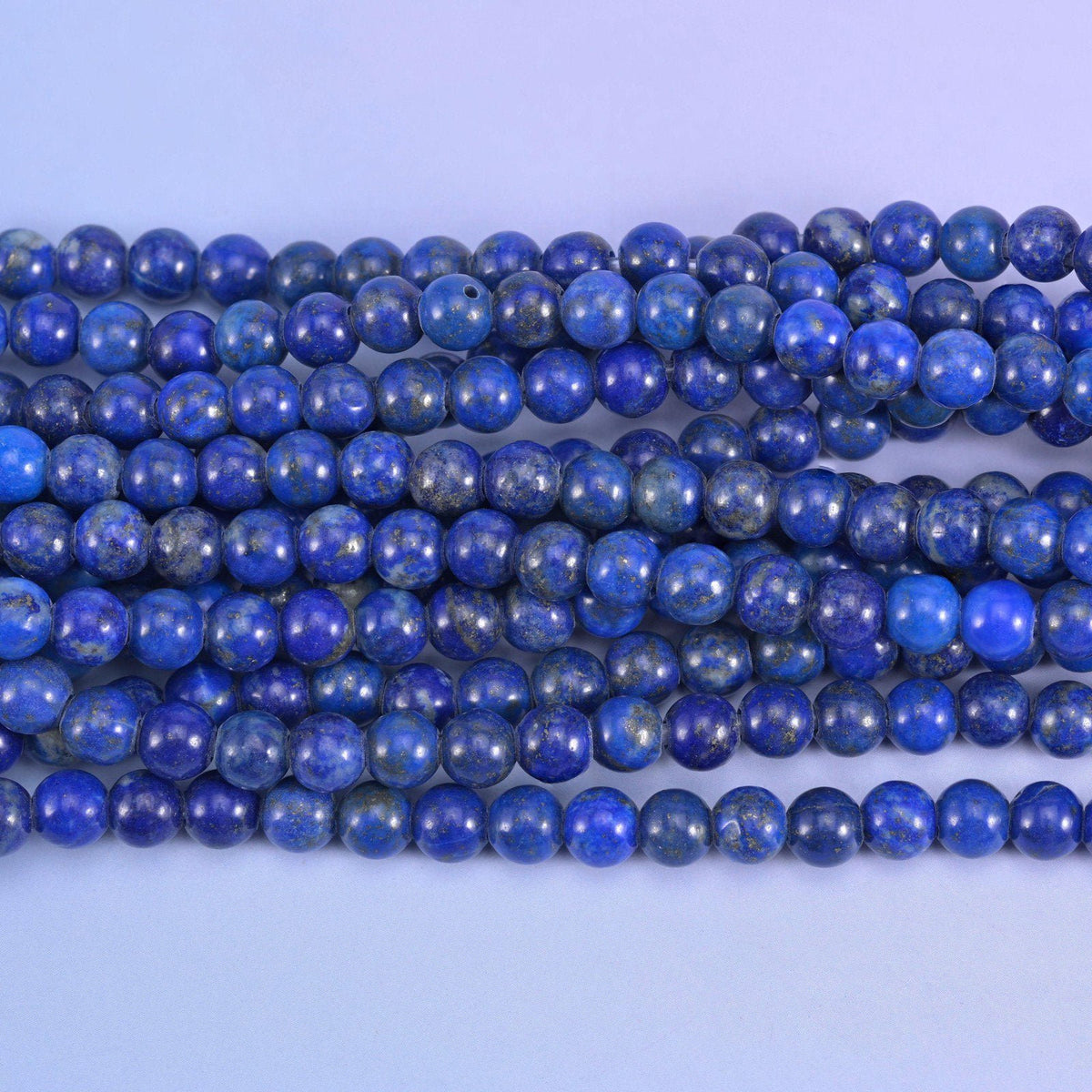 Lapis Lazuli 2mm Large Hole Round Beads 6mm 8mm 10mm, hole approximately 2.0mm