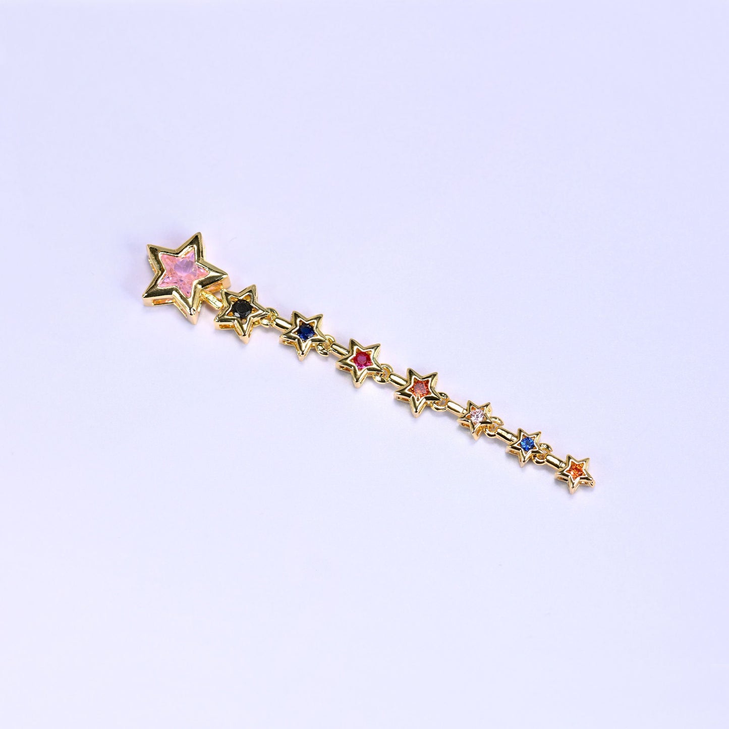 Shooting Star Multicolor Zircon Pendant