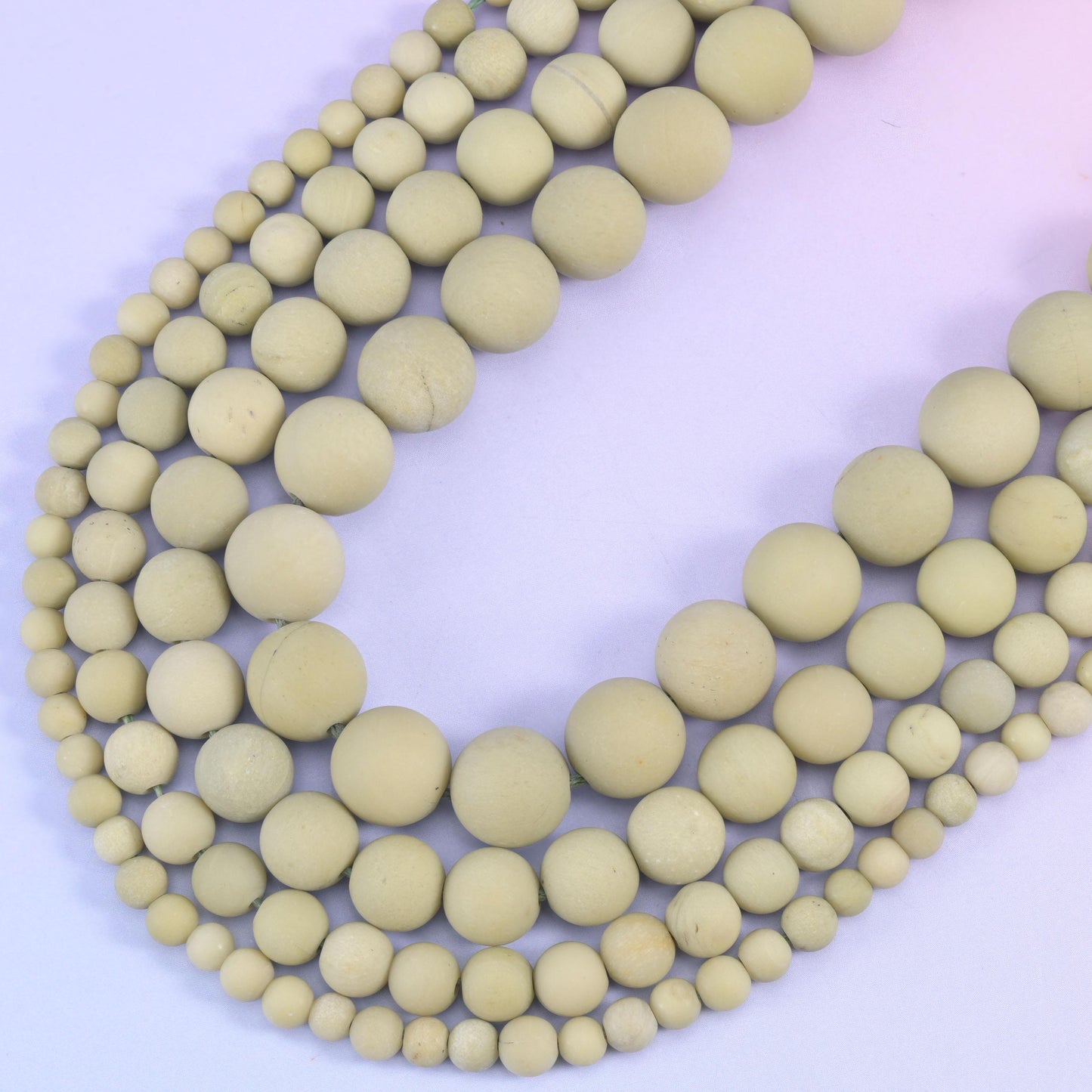 Green Alashan Agate Matte Round Beads 4mm 6mm 8mm 10mm Jewelry Making 15 Inch Strand