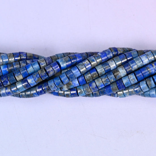 Lapis Lazuli Smooth Heishi Disc Beads for jewelry making