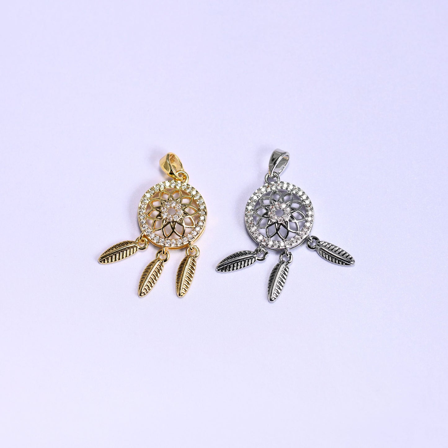 Dream Catcher Zircon Charms
