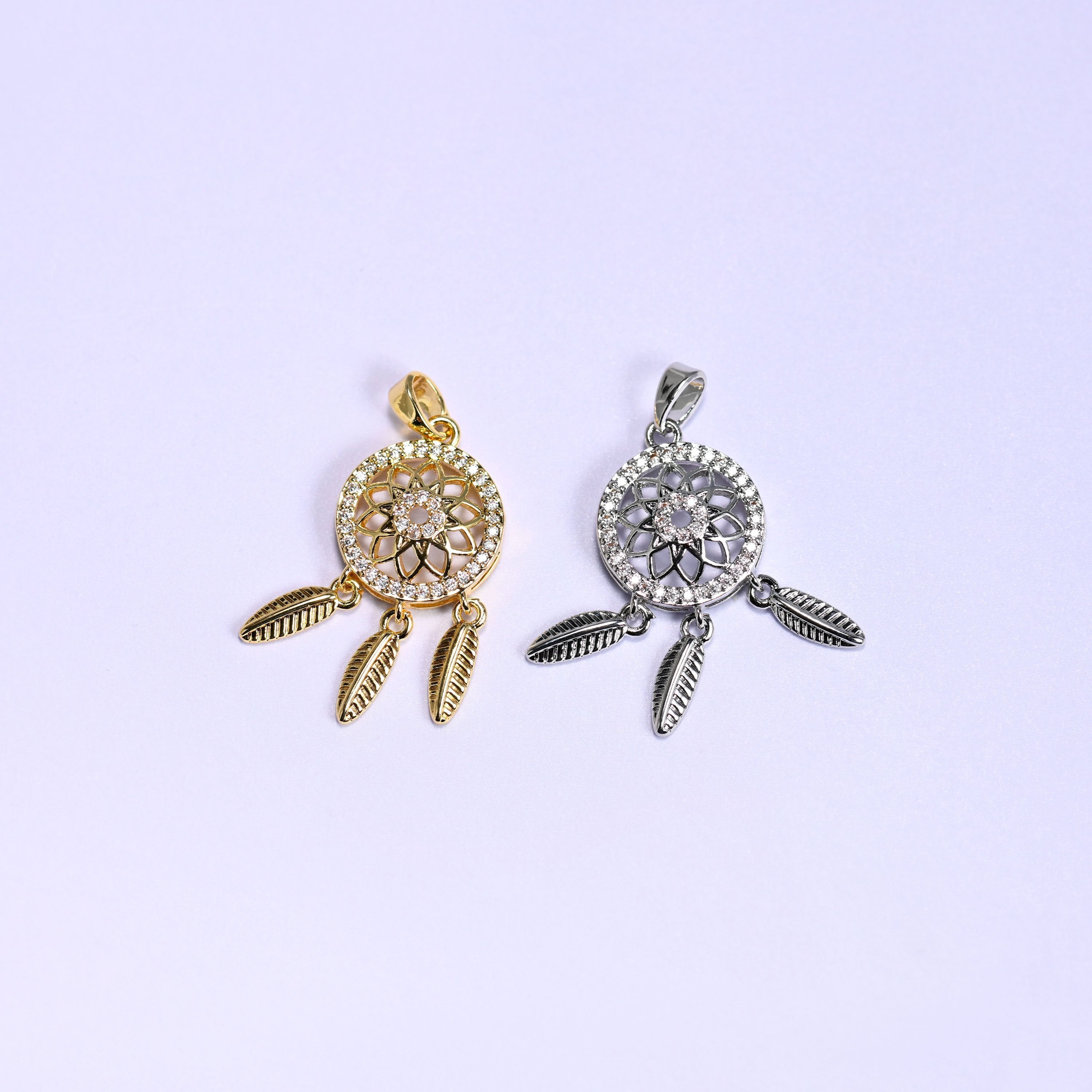 Dream Catcher Zircon Charms