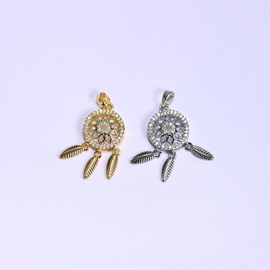 Dream Catcher Zircon Charms
