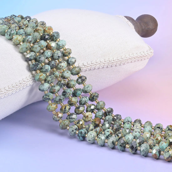 Faceted rondelle beads, 6x10mm, 15.5 inch strand length