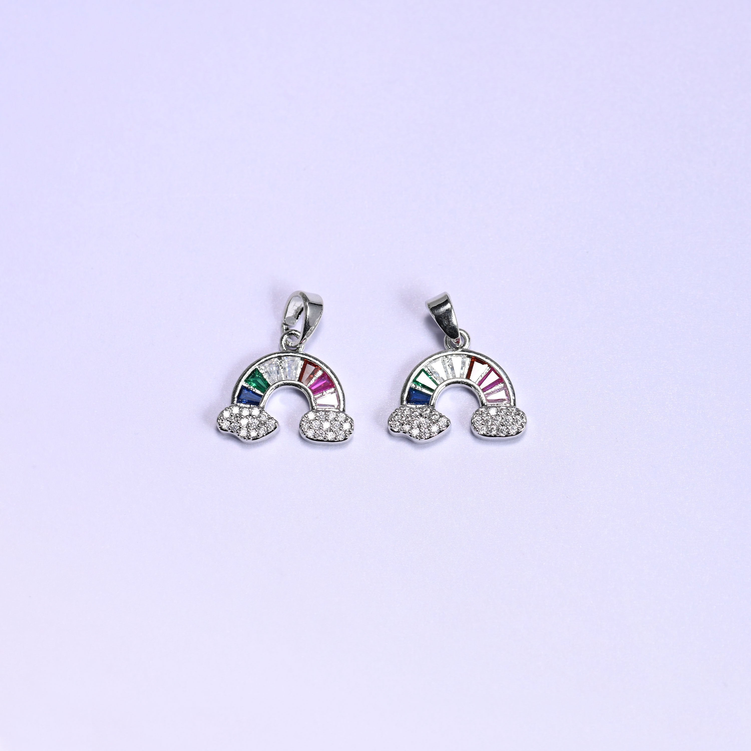 Rainbow Zircon Charms