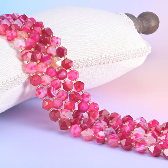 Diamond rhombus beads, eight-sided faceted shape, approximately 10mm.