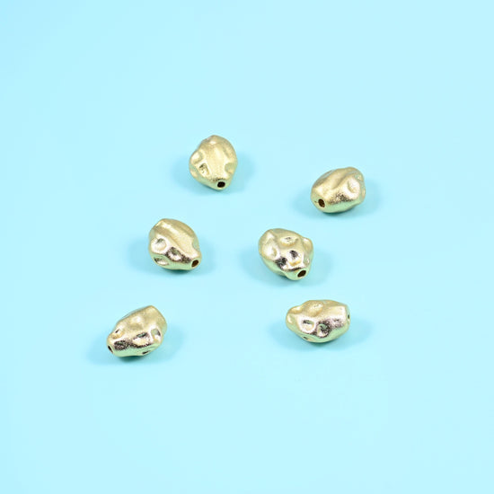 Gold Filled Irregular Nugget Spacer Bead, one of seven available shapes