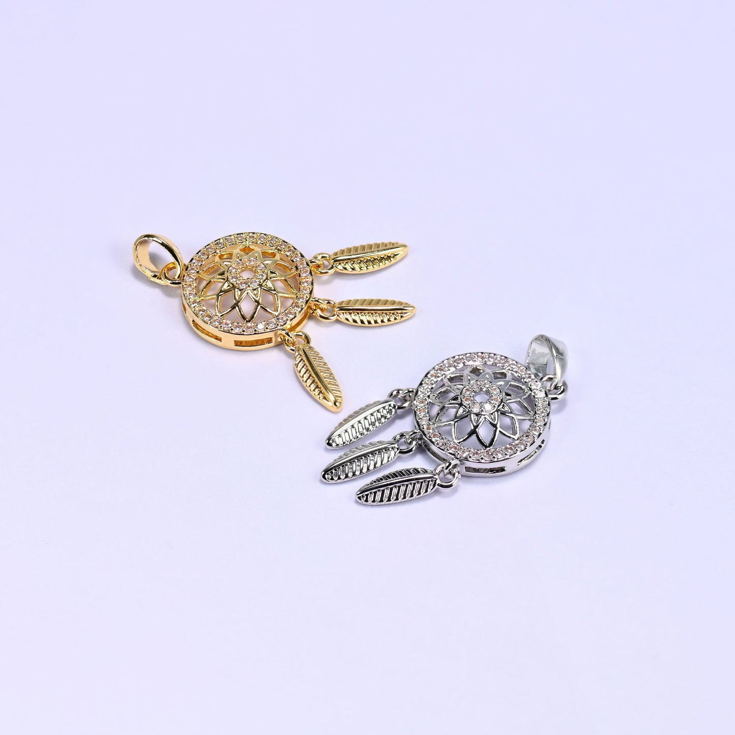 Dream Catcher Zircon Charms, sold individually