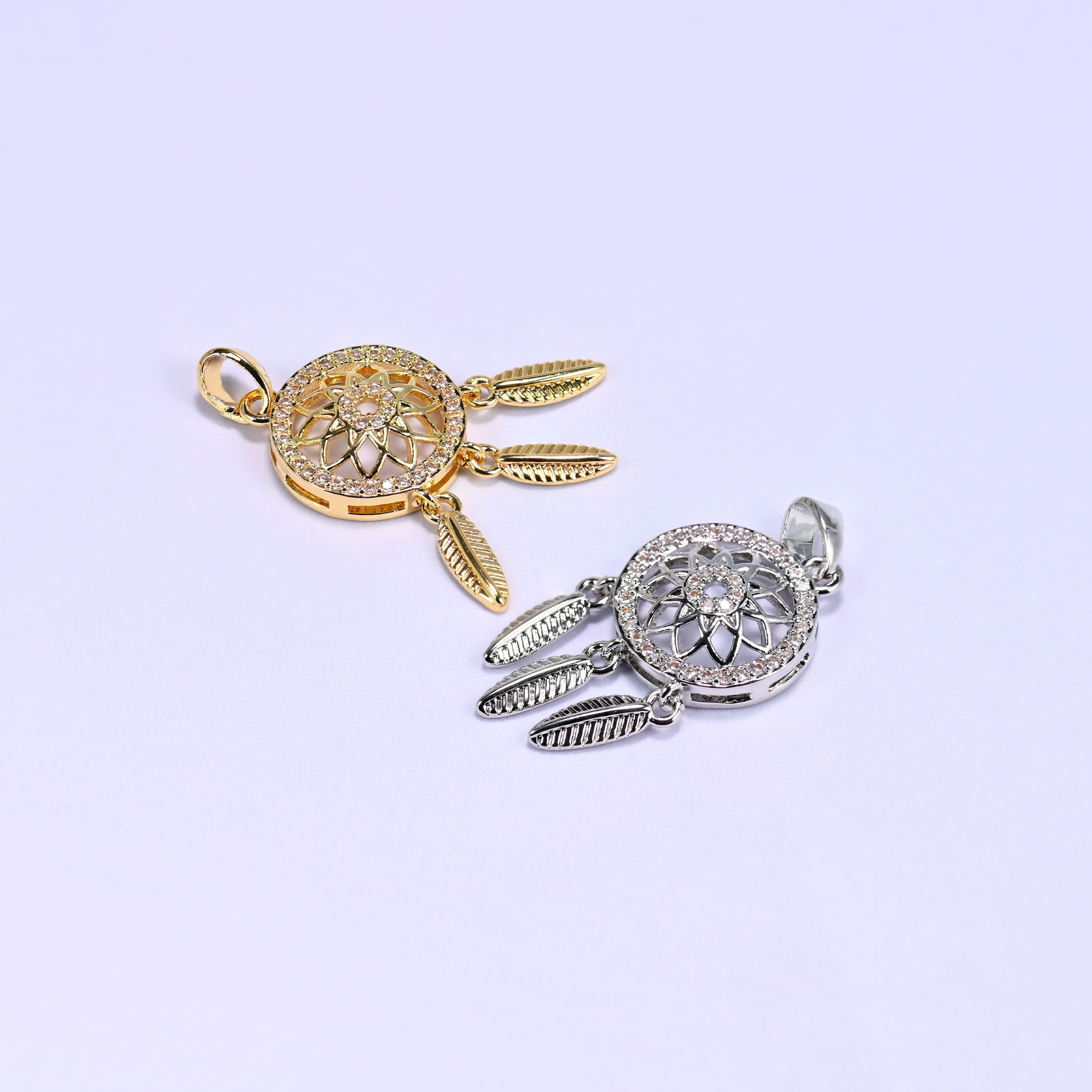 Dream Catcher Zircon Charms, sold individually