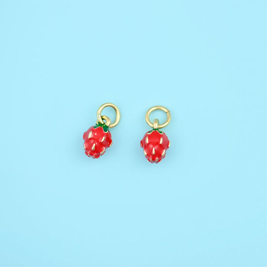 Strawberry cut brass beads