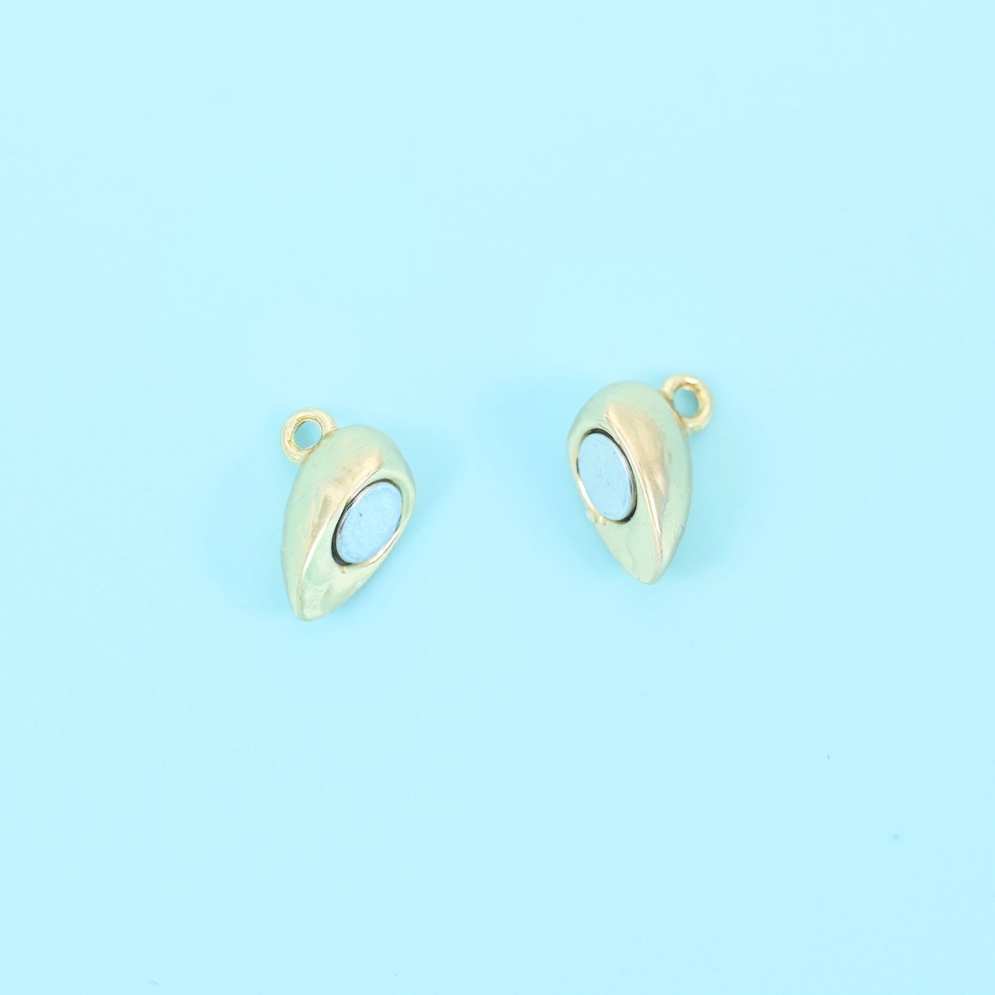 18K Gold Filled Heart Magnetic Clasps for DIY Jewelry Making Supply