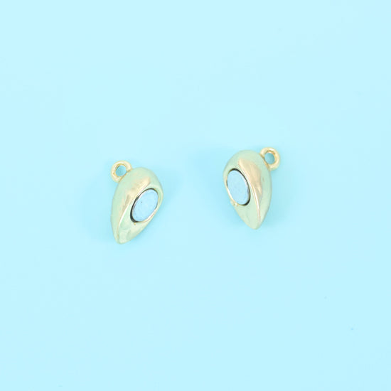 18K Gold Filled Heart Magnetic Clasps for DIY Jewelry Making Supply