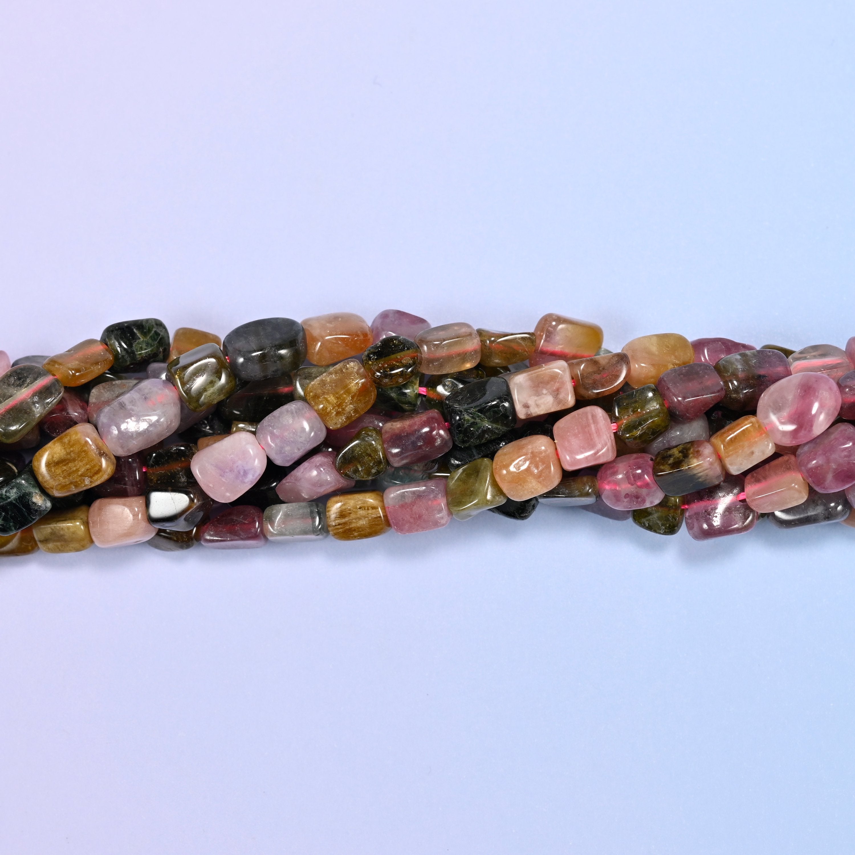 Colorful Tourmaline Irregular Freeform Nugget Beads, sold per 15.5 inch strand