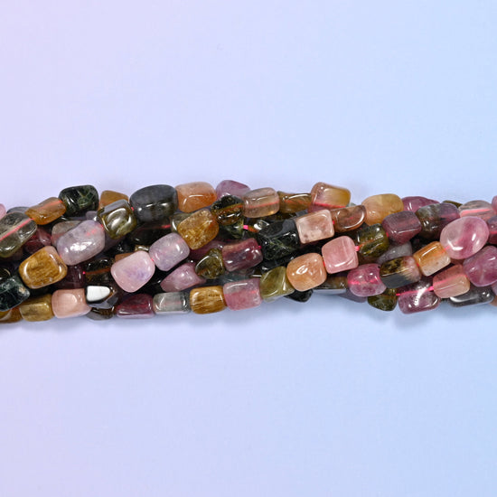 Colorful Tourmaline Irregular Freeform Nugget Beads, sold per 15.5 inch strand