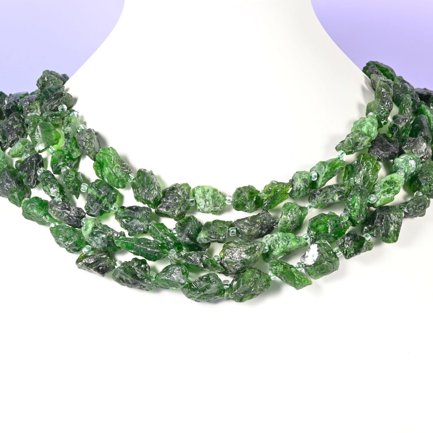 Chrome Diopside beads, irregular chip nugget, 10-14mm