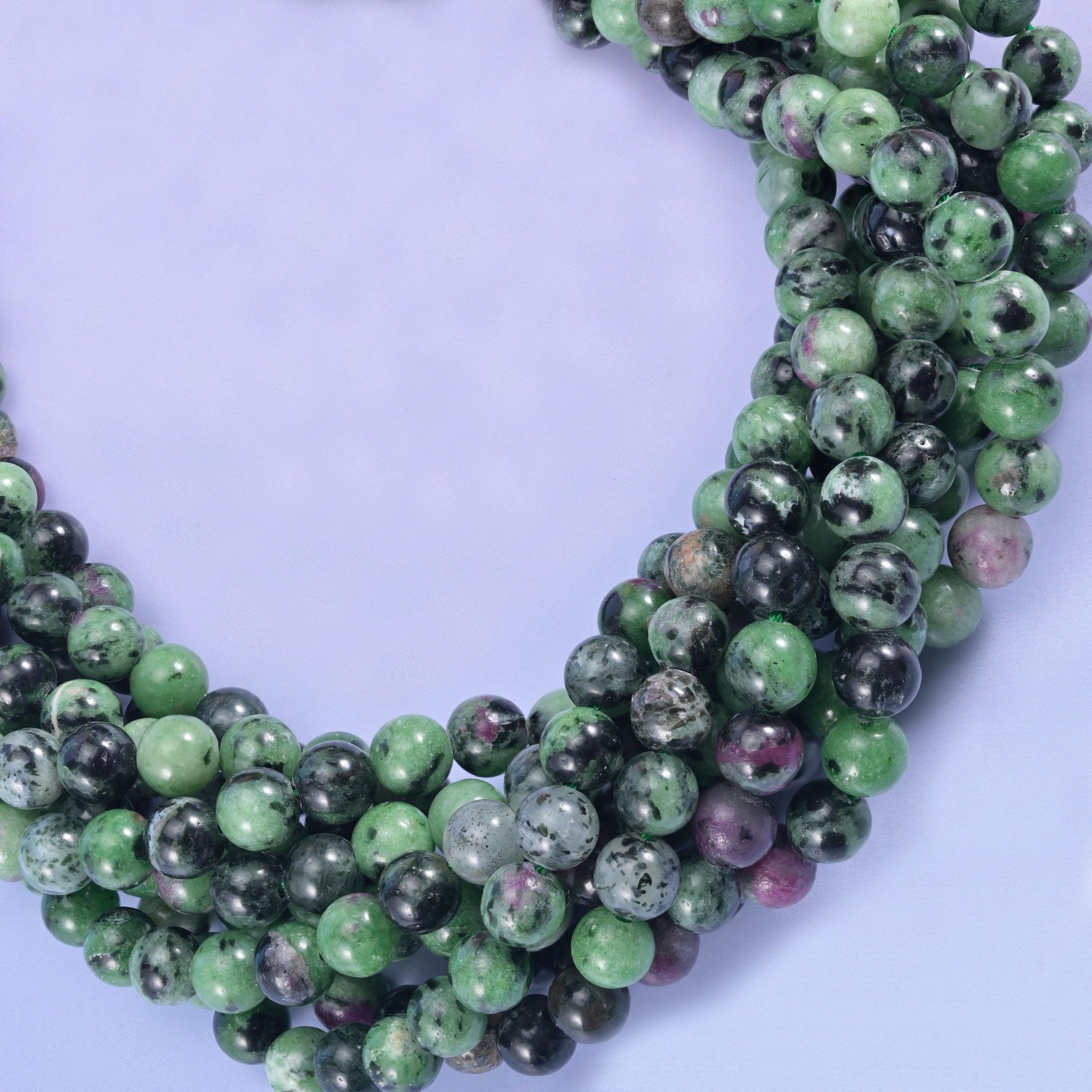 Ruby Zoisite beads, hole approximately 1.0-1.2mm