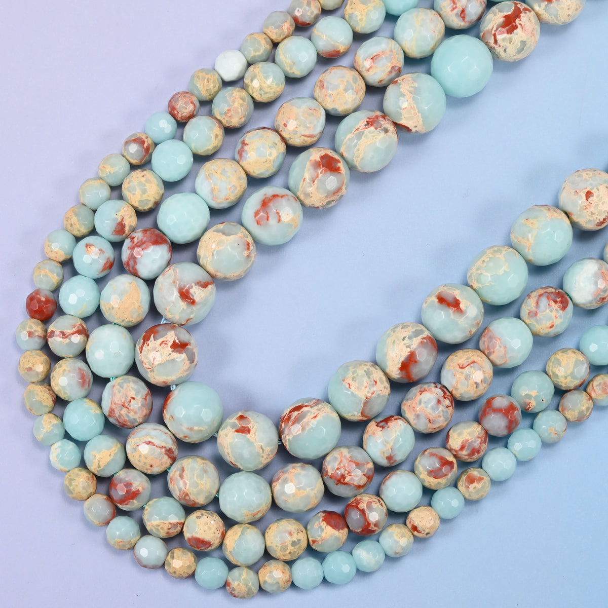Dyed Blue Shoushan Stone Faceted Round Beads 6mm 8mm 10mm 12mm Jewelry Making 15 Inch Strand