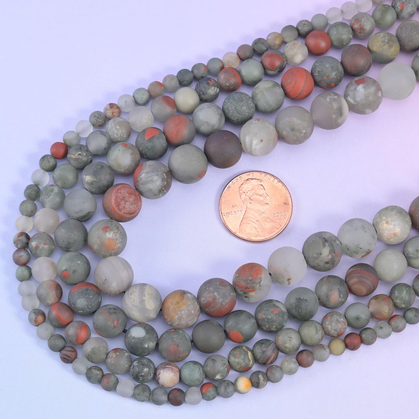 African Bloodstone Matte Frosted Round Beads 4mm 6mm 8mm 10mm, 15 inch strand