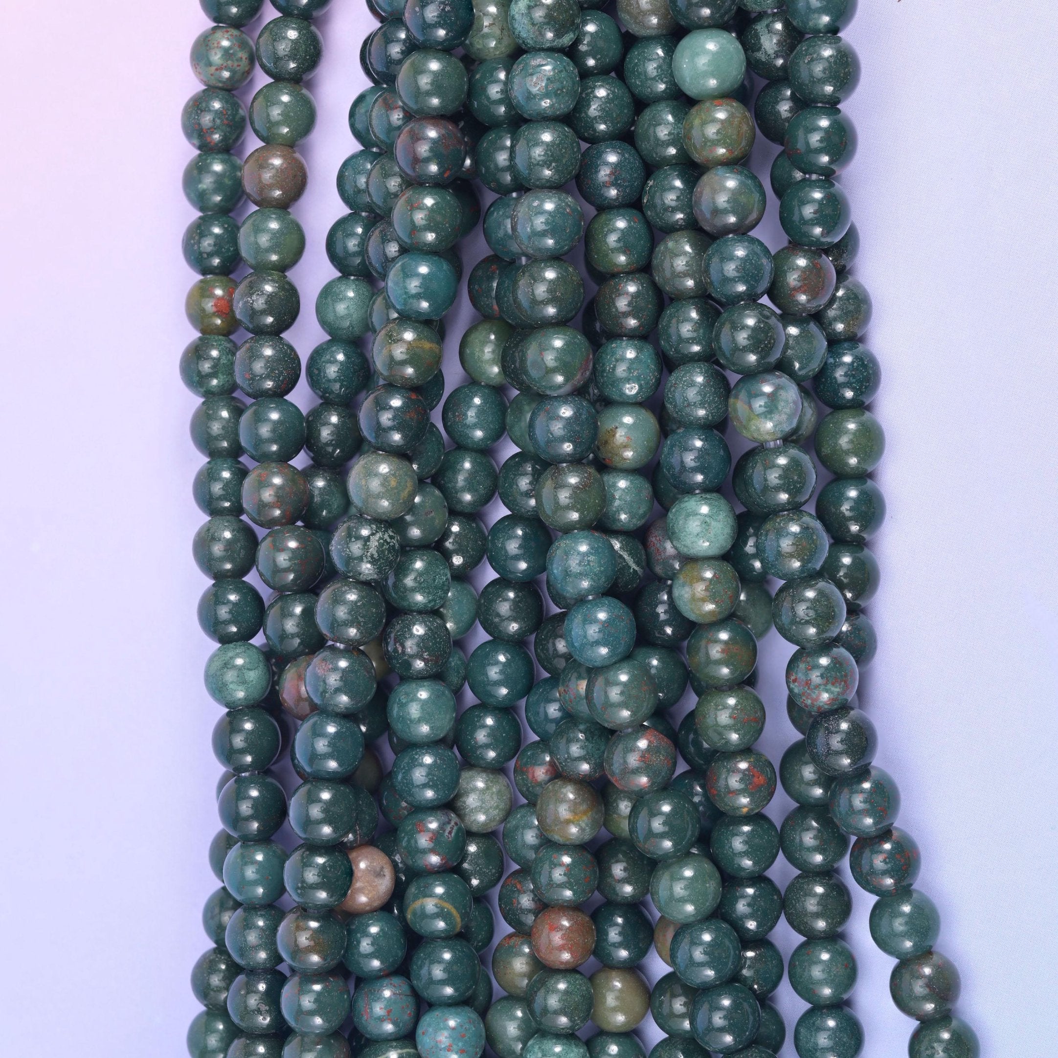 Oriental Jasper Large Hole Round Beads 6mm 8mm 10mm, hole 2.0mm (6mm bead), 2.5mm (8mm and 10mm beads), centre drilled