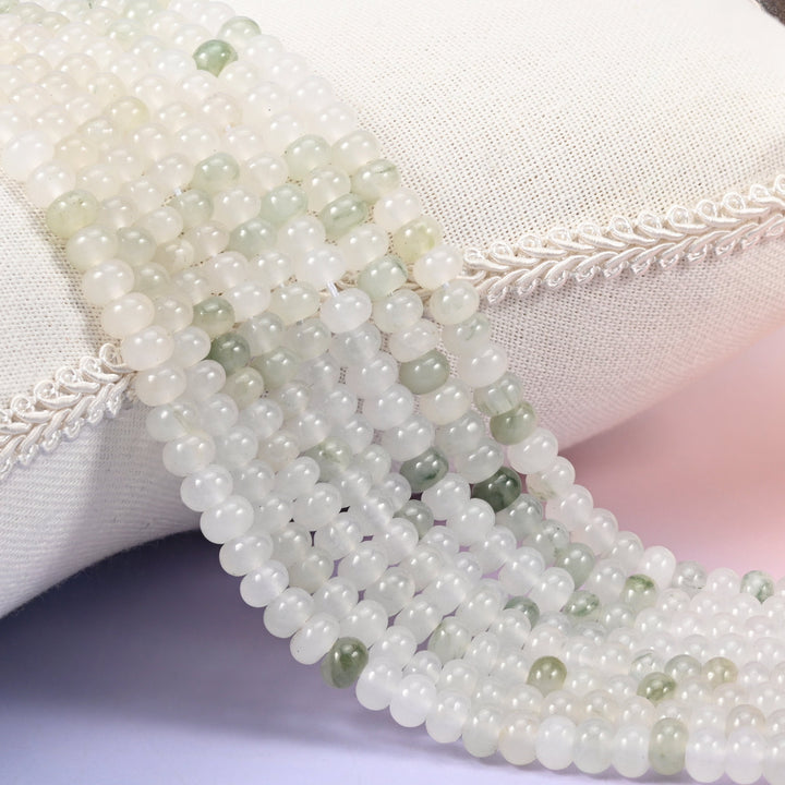 Tianshan Jade Smooth Rondelle Beads