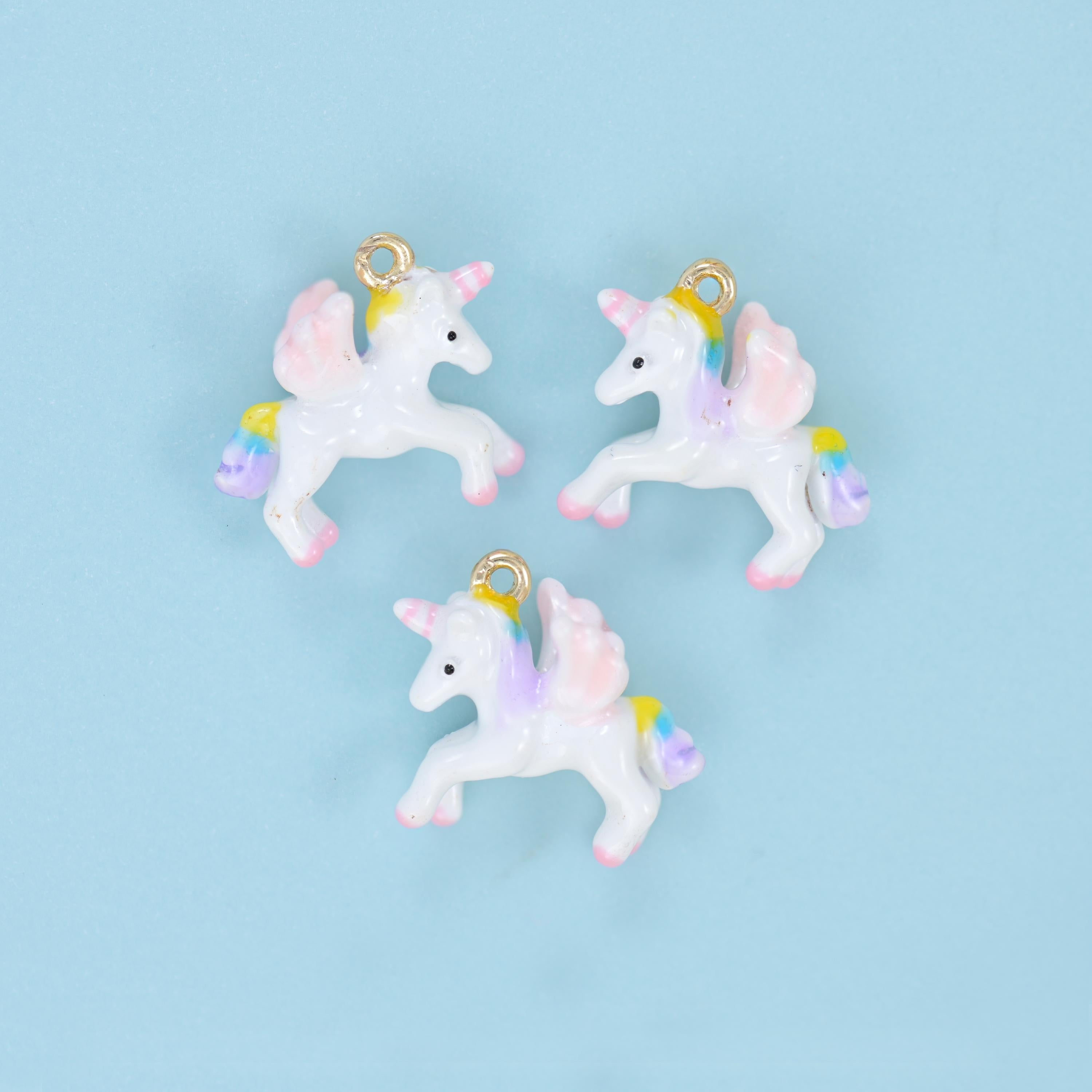 Unicorn cut brass, 18k gold filled, beads