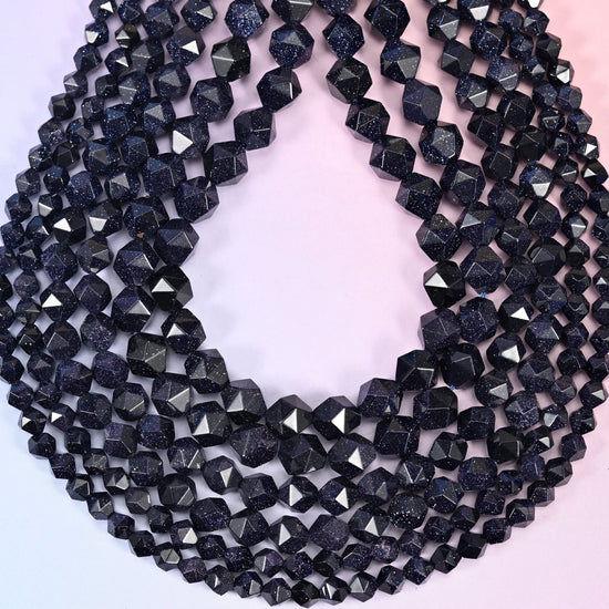 Strands hanging in an open loop against a pale pink backdrop, showing full 15.5 inch length