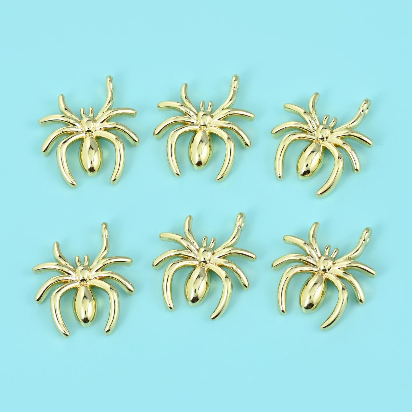18K Gold Filled Spider Charm 13x11.25mm