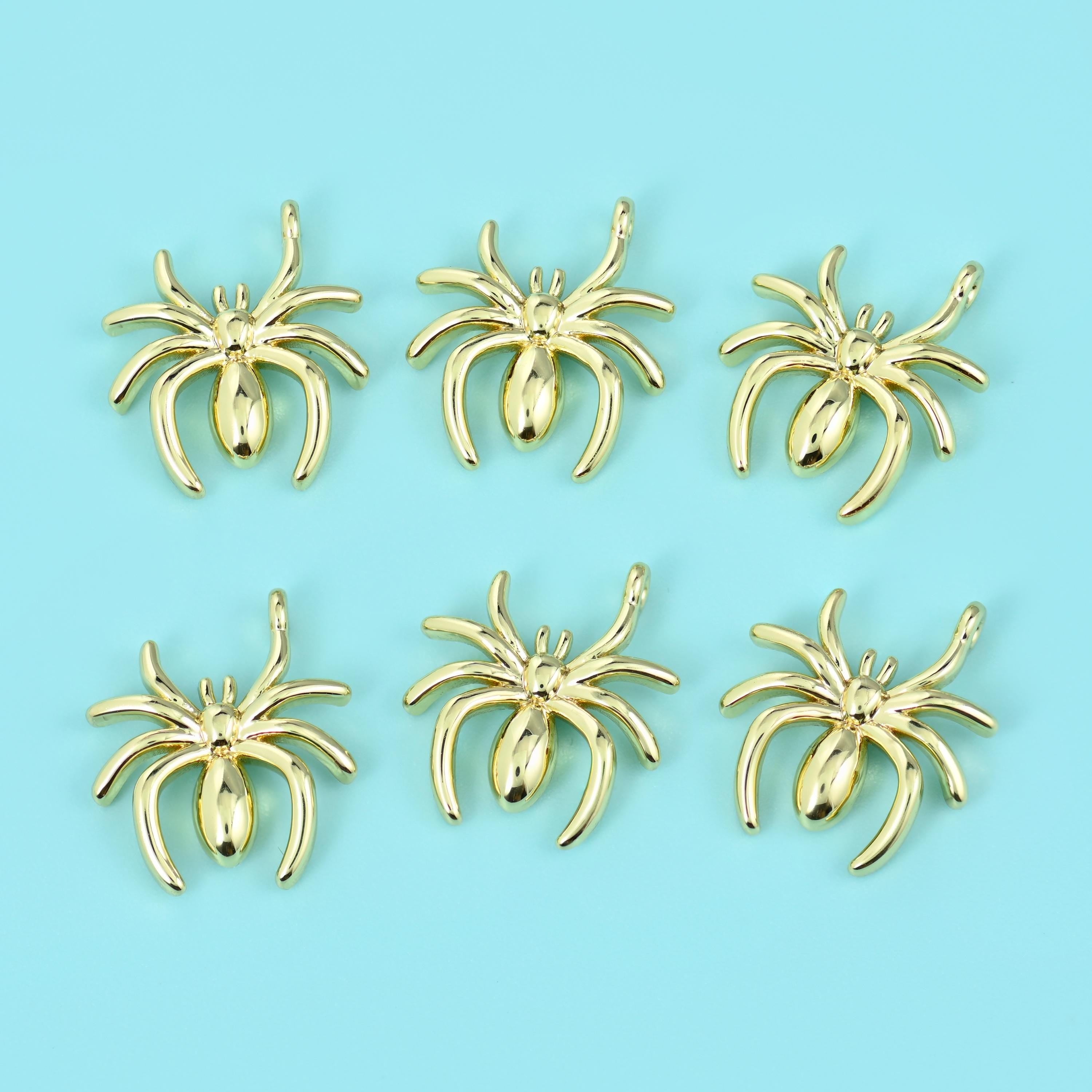 18K Gold Filled Spider Charm 13x11.25mm