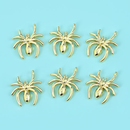 18K Gold Filled Spider Charm 13x11.25mm
