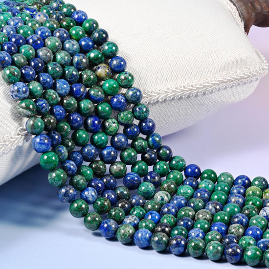 Phoenix Lapis Smooth Round Beads 4mm 6mm 8mm 10mm 12mm