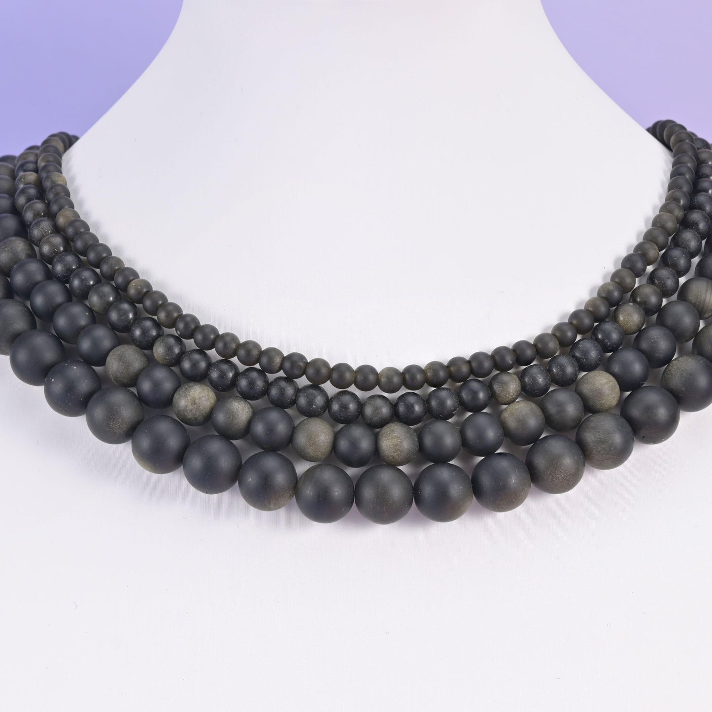 Gold Obsidian beads, matte round, 4mm, 6mm, 8mm, 10mm