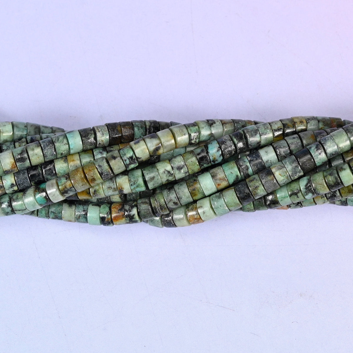 African Howlite Smooth Heishi Disc Beads for jewelry making