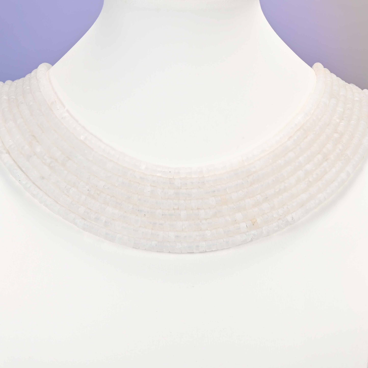 Matte Clear Quartz Heishi Disc Beads: Jewelry Making Supply, 15 Inch Strand
