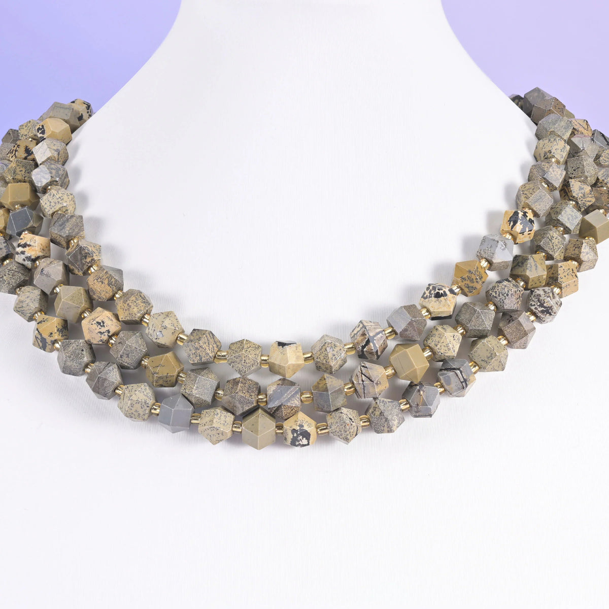 10mm faceted rhombus beads for statement bracelets and single-strand necklaces.
