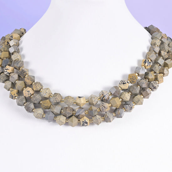 10mm faceted rhombus beads for statement bracelets and single-strand necklaces.