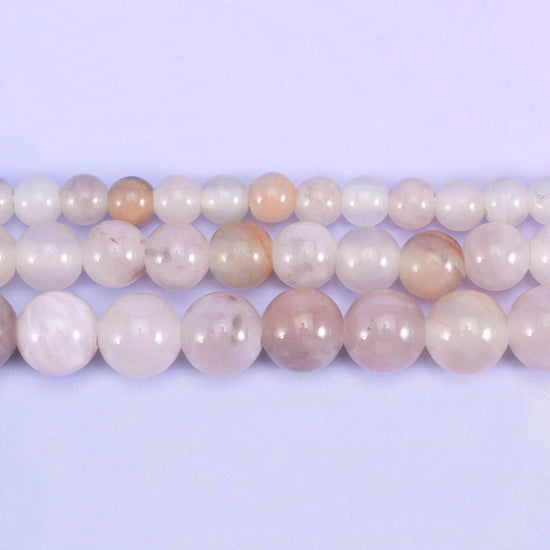 Lavender Quartz beads, smooth round, 6mm, 8mm, 10mm