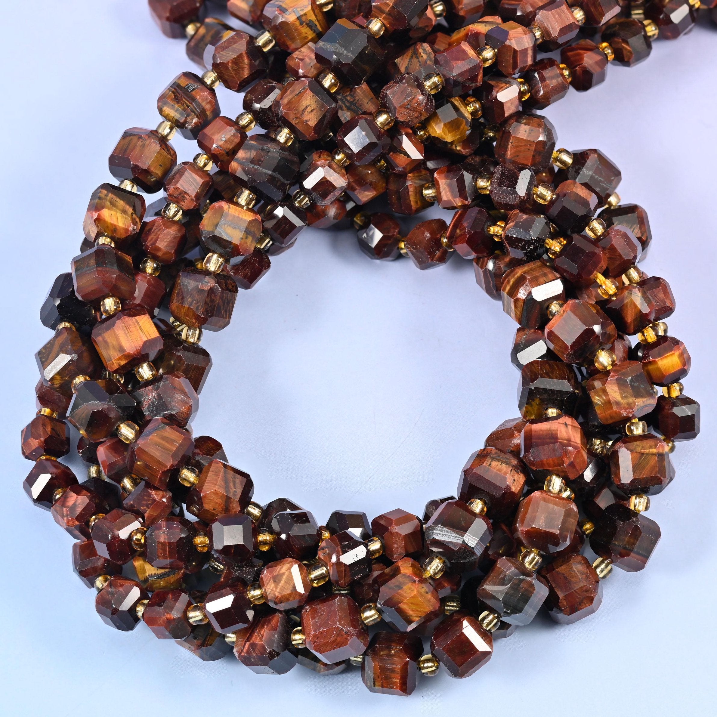 Red Tiger Eye beads for jewellery making