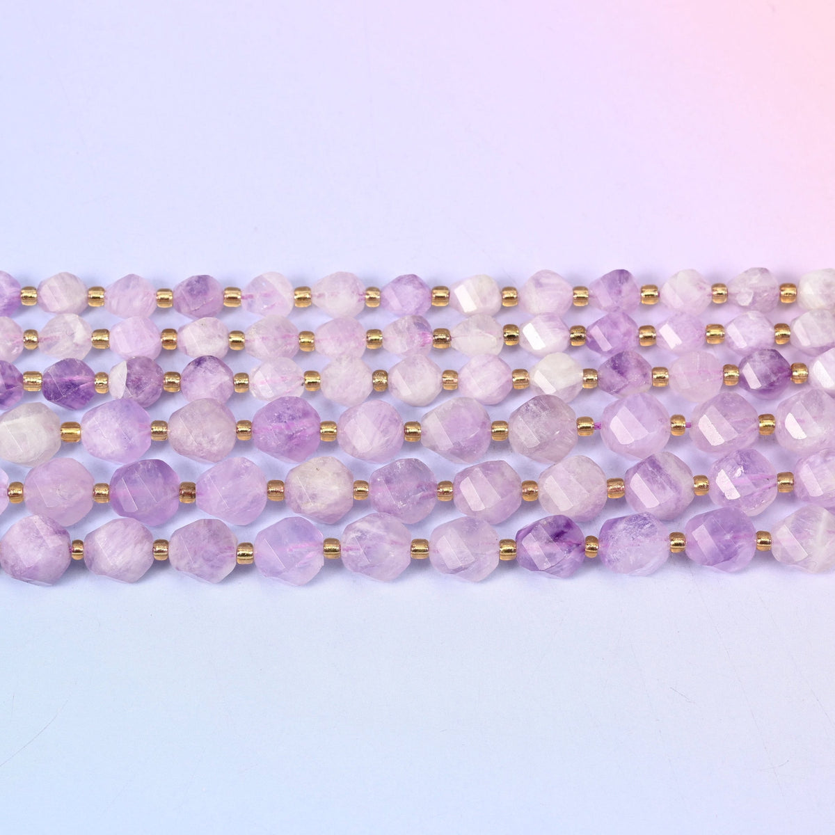 Purple Jade in pale lilac marbled through creamy white