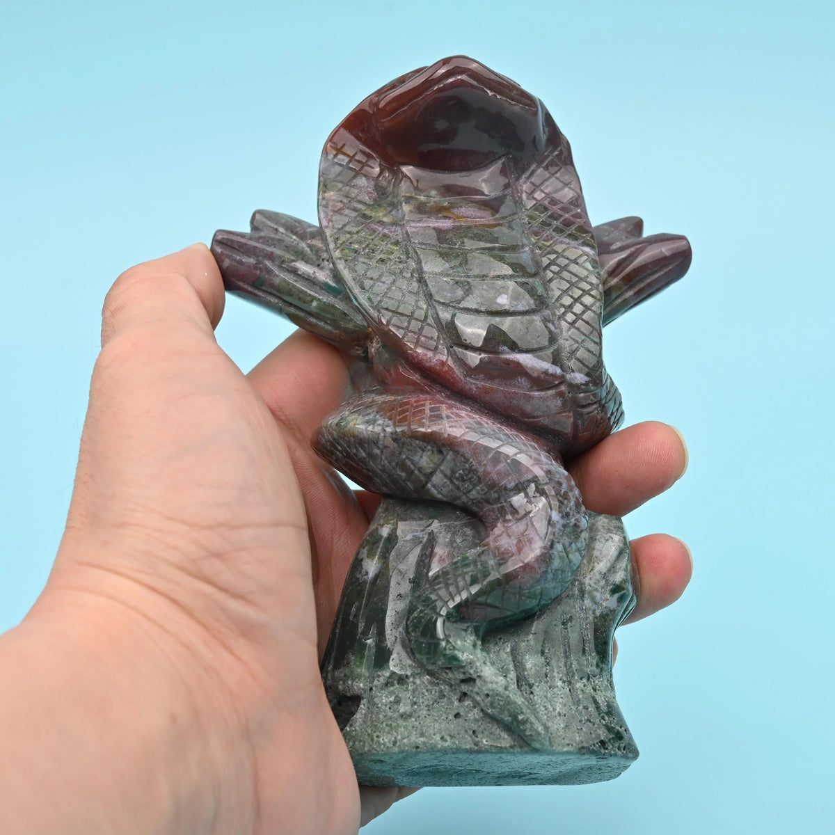 Indian Agate cobra figurine, sold per piece