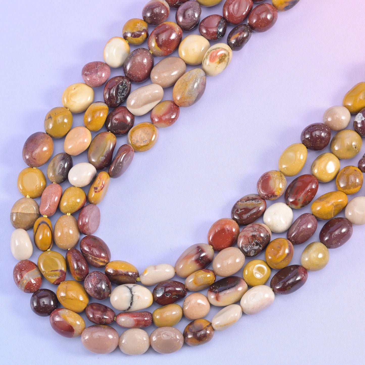 Mookaite Pebble Nugget Beads, hole approximately 1.0mm