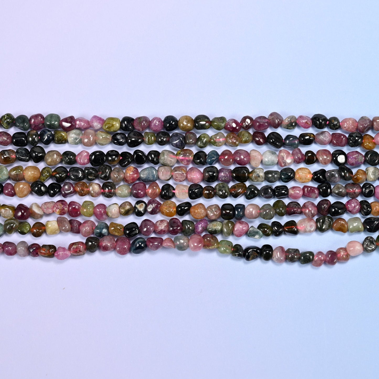 Tourmaline nugget beads, tiny nugget shape, 4-5mm