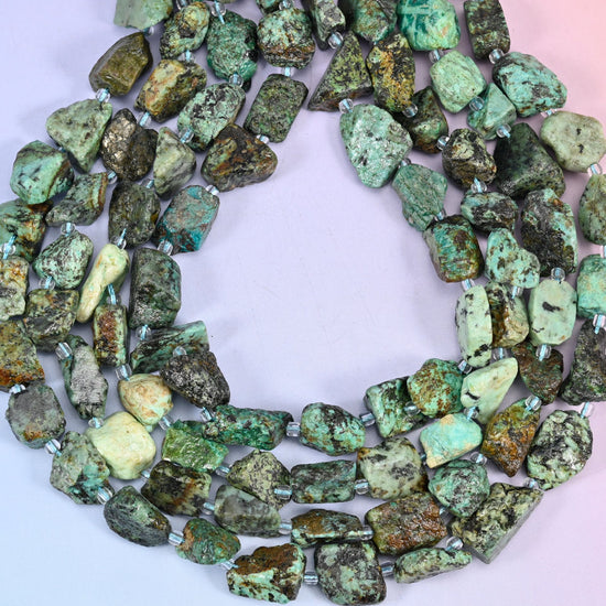 African Howlite Irregular Freeform Nugget Beads 8-13mm, hole approximately 1.0mm with +/- 0.2mm difference, centre drilled