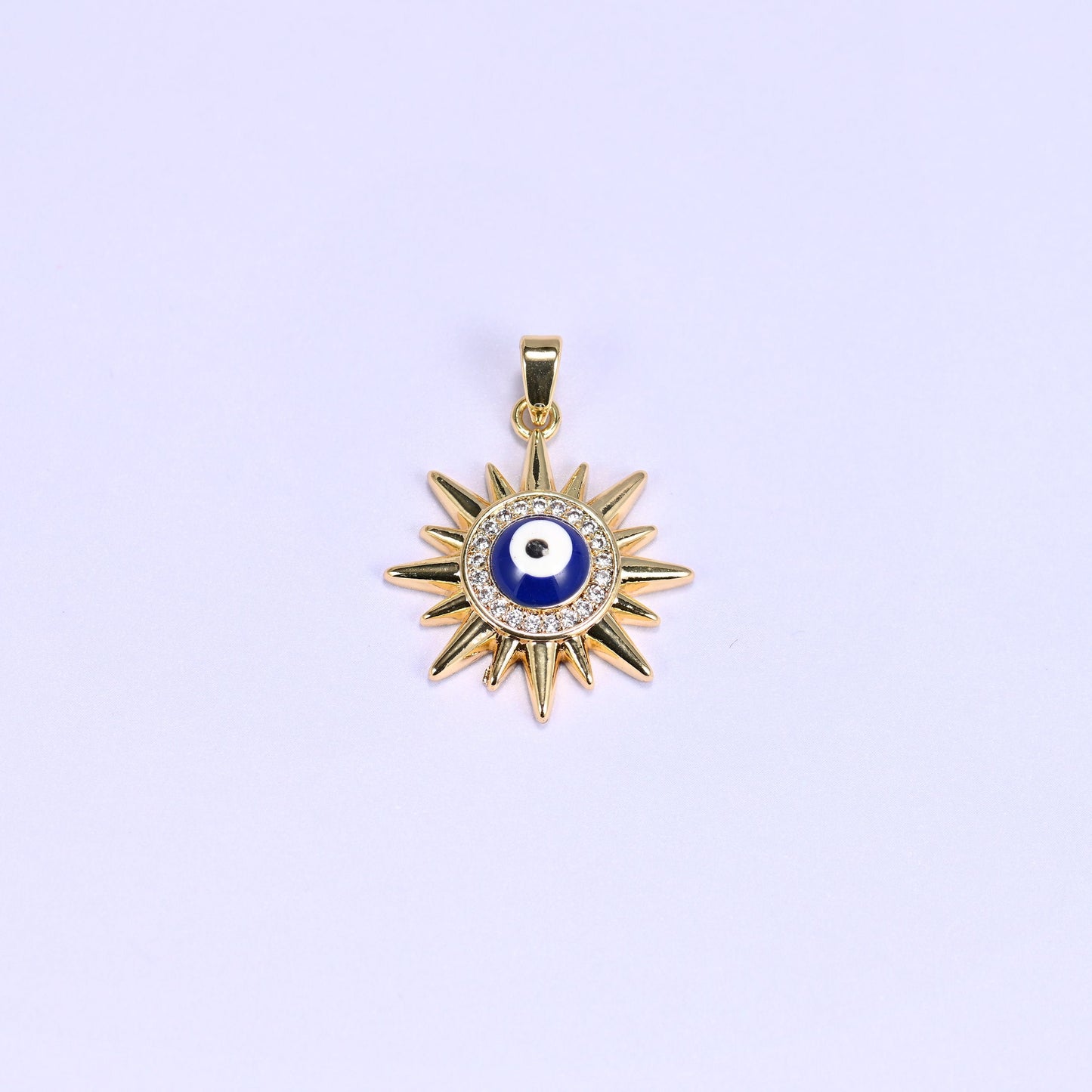 Evil Eye Sun Zircon Charms