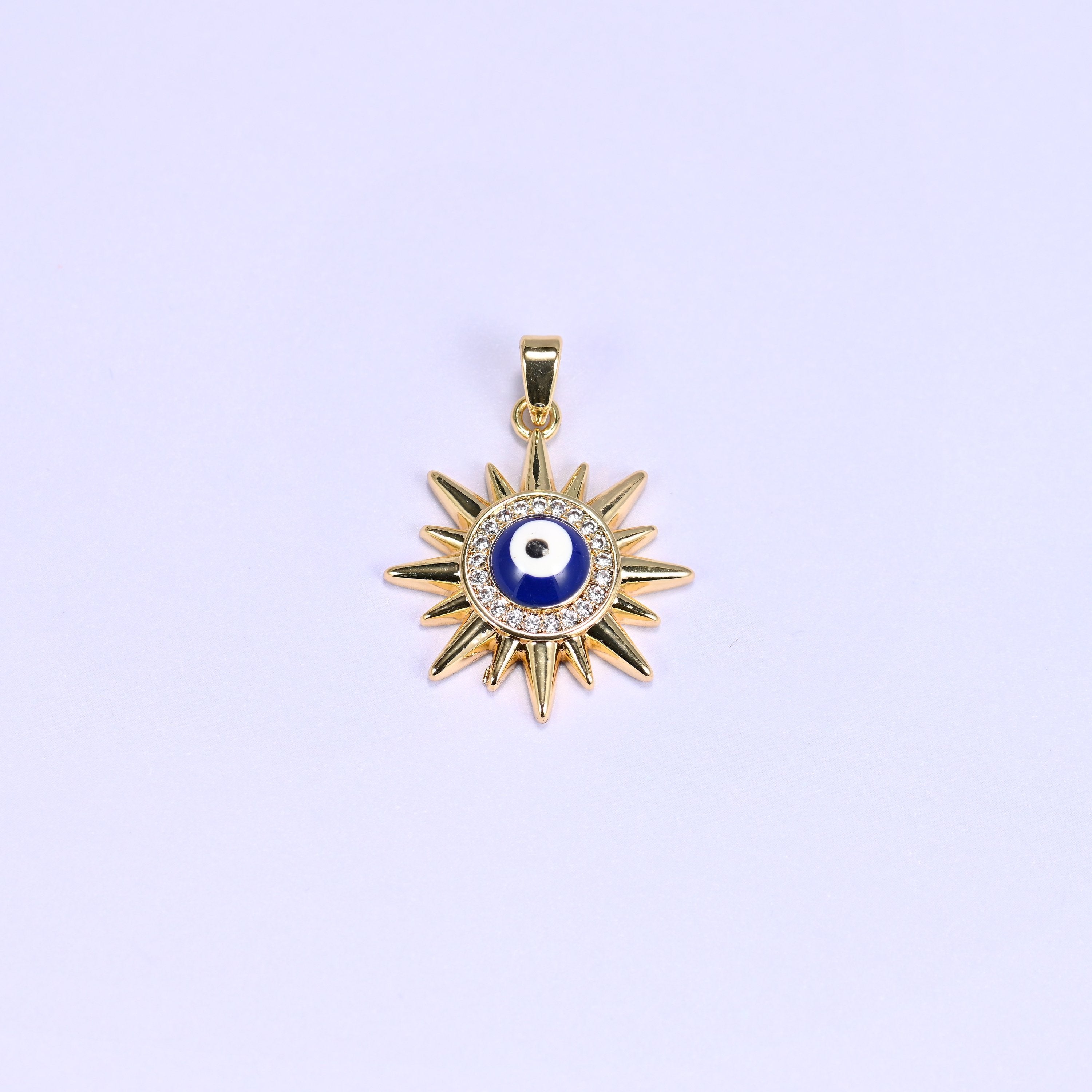 Evil Eye Sun Zircon Charms